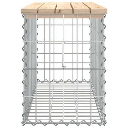 Panca Giardino Design Gabbione 83x31,5x42cm Legno Massello Pino