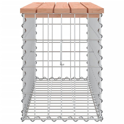 Panca da Giardino Design Gabbione 83x31,5x42cm Massello Douglas