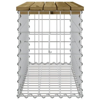 Panca da Giardino Design Gabbione 83x31,5x42 cm Pino Impregnato