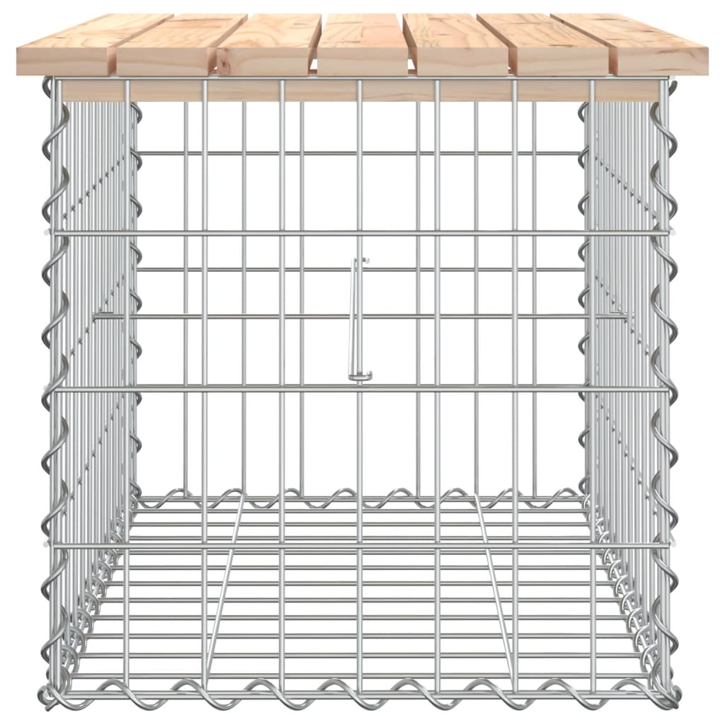 Panca Giardino Design Gabbione 63x44x42 cm Legno Massello Pino