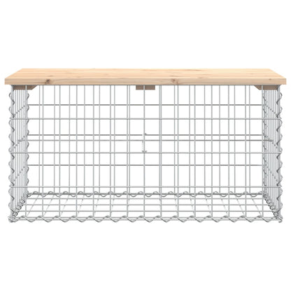 Panca Giardino Design Gabbione 83x44x42 cm Legno Massello Pino