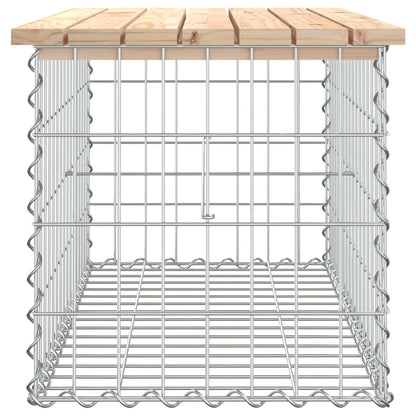 Panca Giardino Design Gabbione 83x44x42 cm Legno Massello Pino