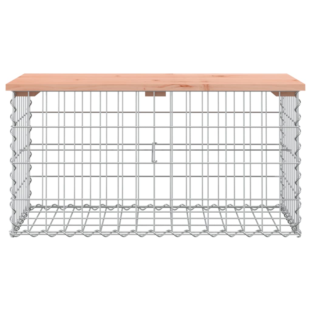 Panca Giardino Design Gabbione 83x44x42 cm Massello Douglas