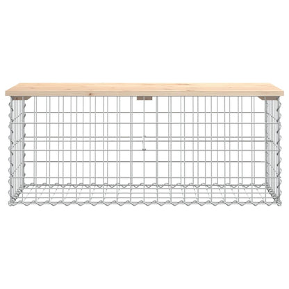 Panca Giardino Design Gabbione 103x44x42 cm Legno Massello Pino