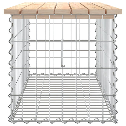Panca Giardino Design Gabbione 103x44x42 cm Legno Massello Pino