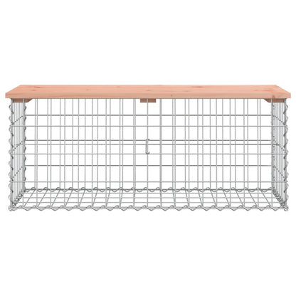 Panca da Giardino Design Gabbione 103x44x42 cm Massello Douglas