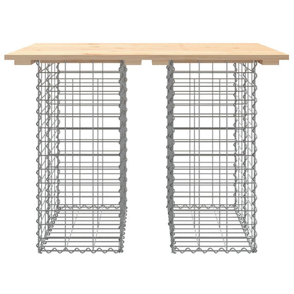 Panca Giardino Design Gabbione 100x70x72 cm Legno Massello Pino
