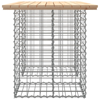 Panca Giardino Design Gabbione 100x70x72 cm Legno Massello Pino