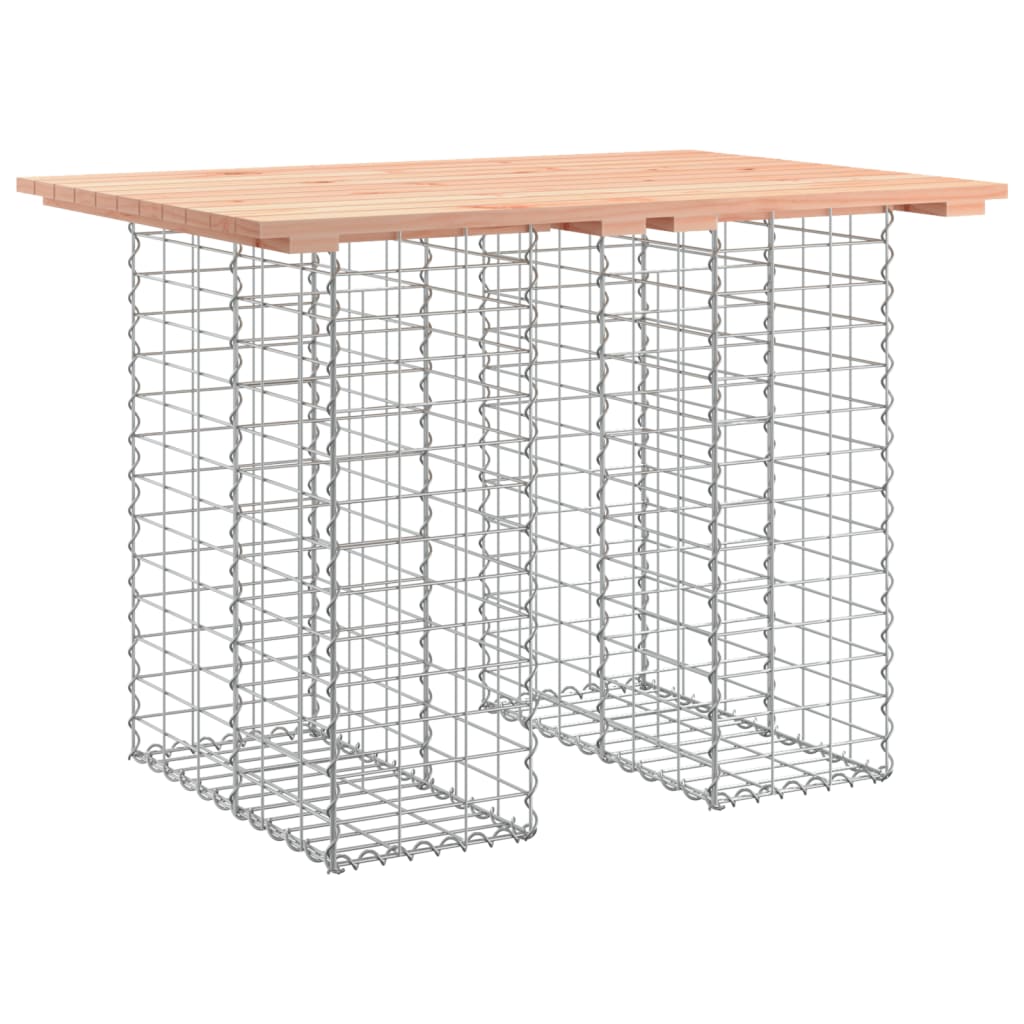 Panca da Giardino Design Gabbione 100x70x72 cm Massello Douglas