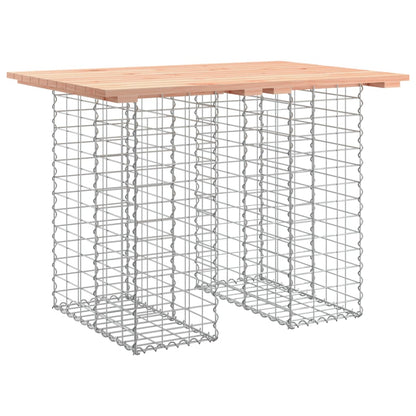 Tavolo da giardino in gabbione design 100x70x72 cm in legno massello Douglas