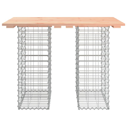 Tavolo da giardino in gabbione design 100x70x72 cm in legno massello Douglas