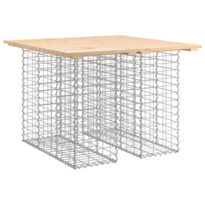 Panca Giardino Design Gabbione 100x102x72cm Legno Massello Pino