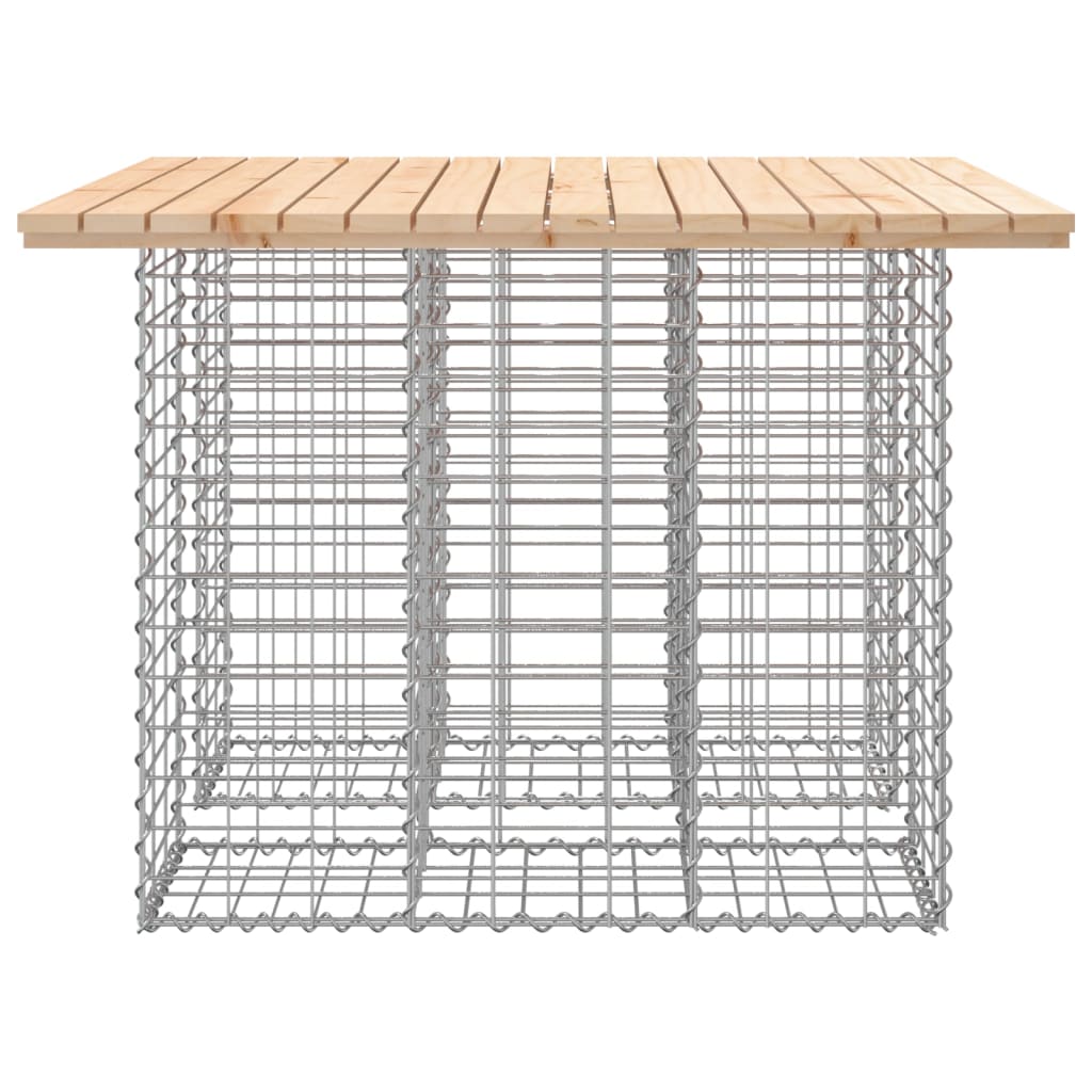 Panca Giardino Design Gabbione 100x102x72cm Legno Massello Pino