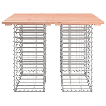 Panca da Giardino Design Gabbione 100x102x72cm Massello Douglas