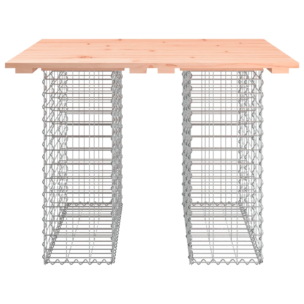 Panca da Giardino Design Gabbione 100x102x72cm Massello Douglas
