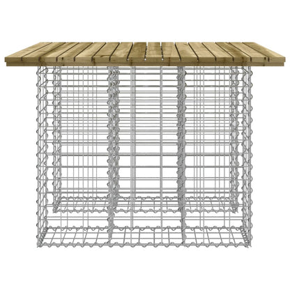 Panca da Giardino Design Gabbione 100x102x72 cm Pino Impregnato