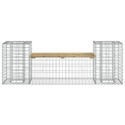 Panca da Giardino Design Gabbione 183x41x60,5cm Pino Impregnato