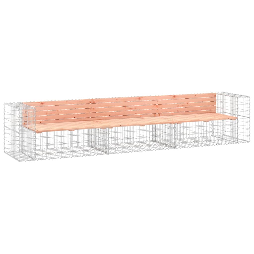 Panca Giardino Design Gabbione 347x71x65,5 cm Massello Douglas