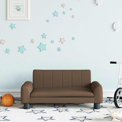 Divano per Bambini Marrone 70x45x30 cm in Tessuto