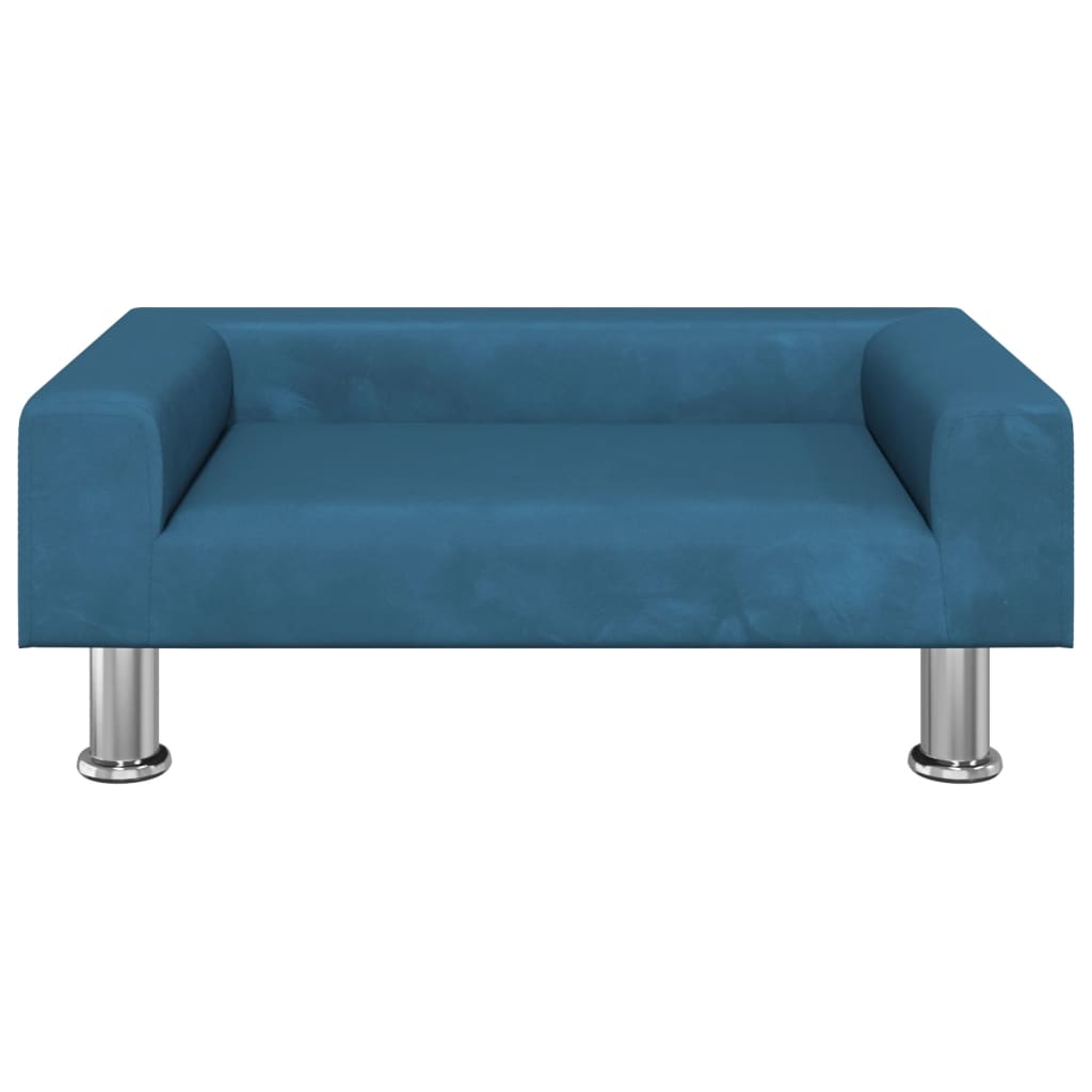 Divano per Bambini Blu 70x45x26,5 cm in Velluto