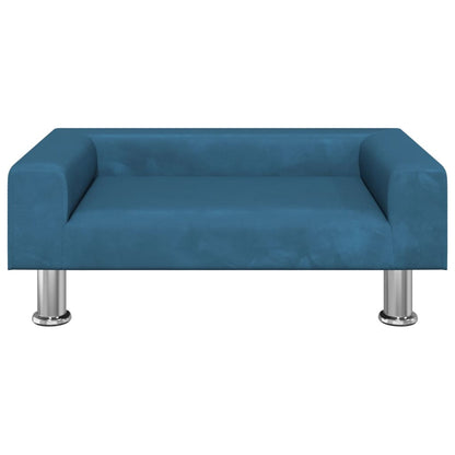 Divano per Bambini Blu 70x45x26,5 cm in Velluto