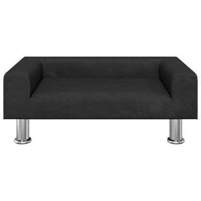 Divano per Bambini Nero 70x45x26,5 cm in Velluto