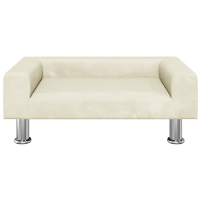 Divano per Bambini Crema 70x45x26,5 cm in Velluto