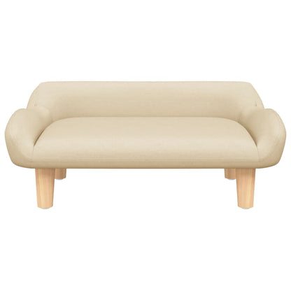 Divano per Bambini Crema 70x40x24 cm in Tessuto