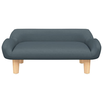 Divano per Bambini Grigio Scuro 70x40x24 cm in Tessuto