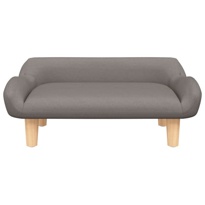 Divano per Bambini Tortora 70x40x24 cm in Tessuto