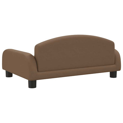 Divano per Bambini Marrone 70x45x30 cm in Tessuto
