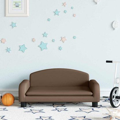 Divano per Bambini Marrone 70x45x30 cm in Tessuto