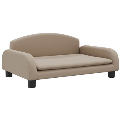 Divano per Bambini Cappuccino 70x45x30 cm in Similpelle