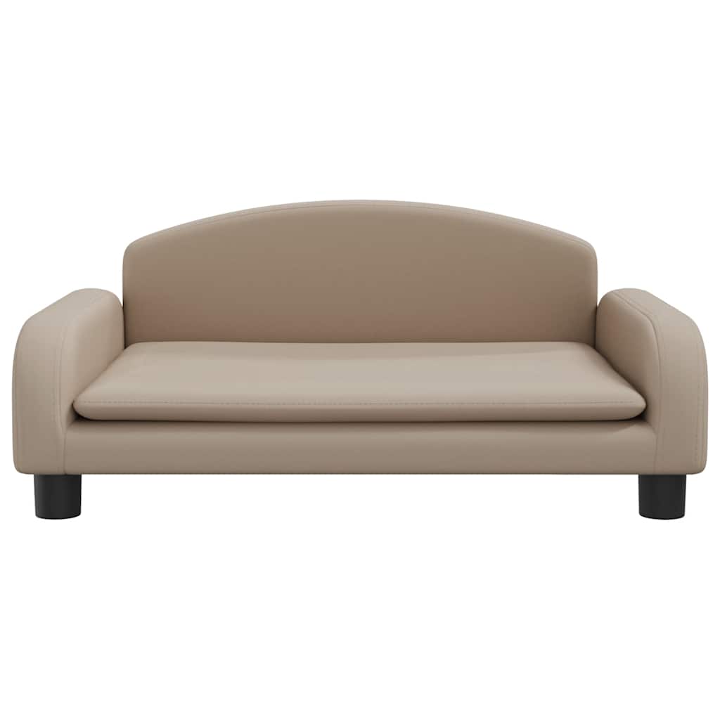 Divano per Bambini Cappuccino 70x45x30 cm in Similpelle