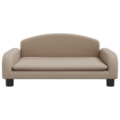 Divano per Bambini Cappuccino 70x45x30 cm in Similpelle