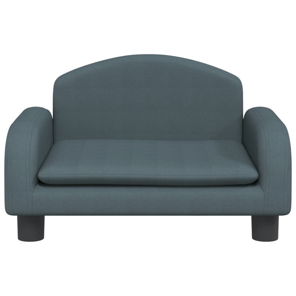 Divano per Bambini Grigio Scuro 50x40x30 cm in Tessuto