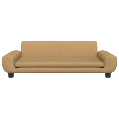 Divano per Bambini Marrone 100x54x33 cm in Velluto
