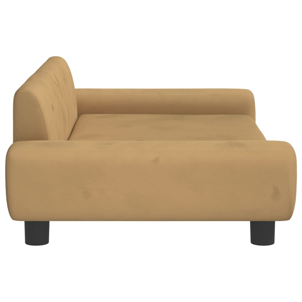 Divano per Bambini Marrone 100x54x33 cm in Velluto
