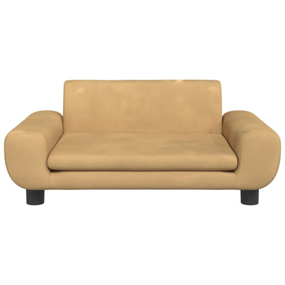Divano per Bambini Marrone 70x45x33 cm in Velluto