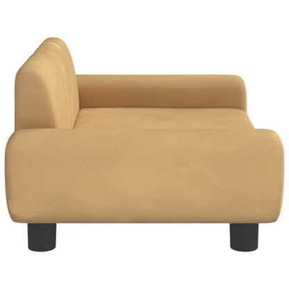 Divano per Bambini Marrone 70x45x33 cm in Velluto
