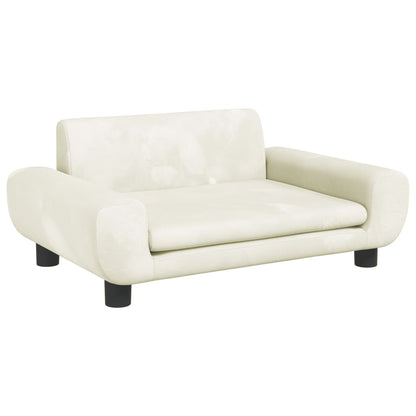 Divano per Bambini Crema 70x45x33 cm in Velluto