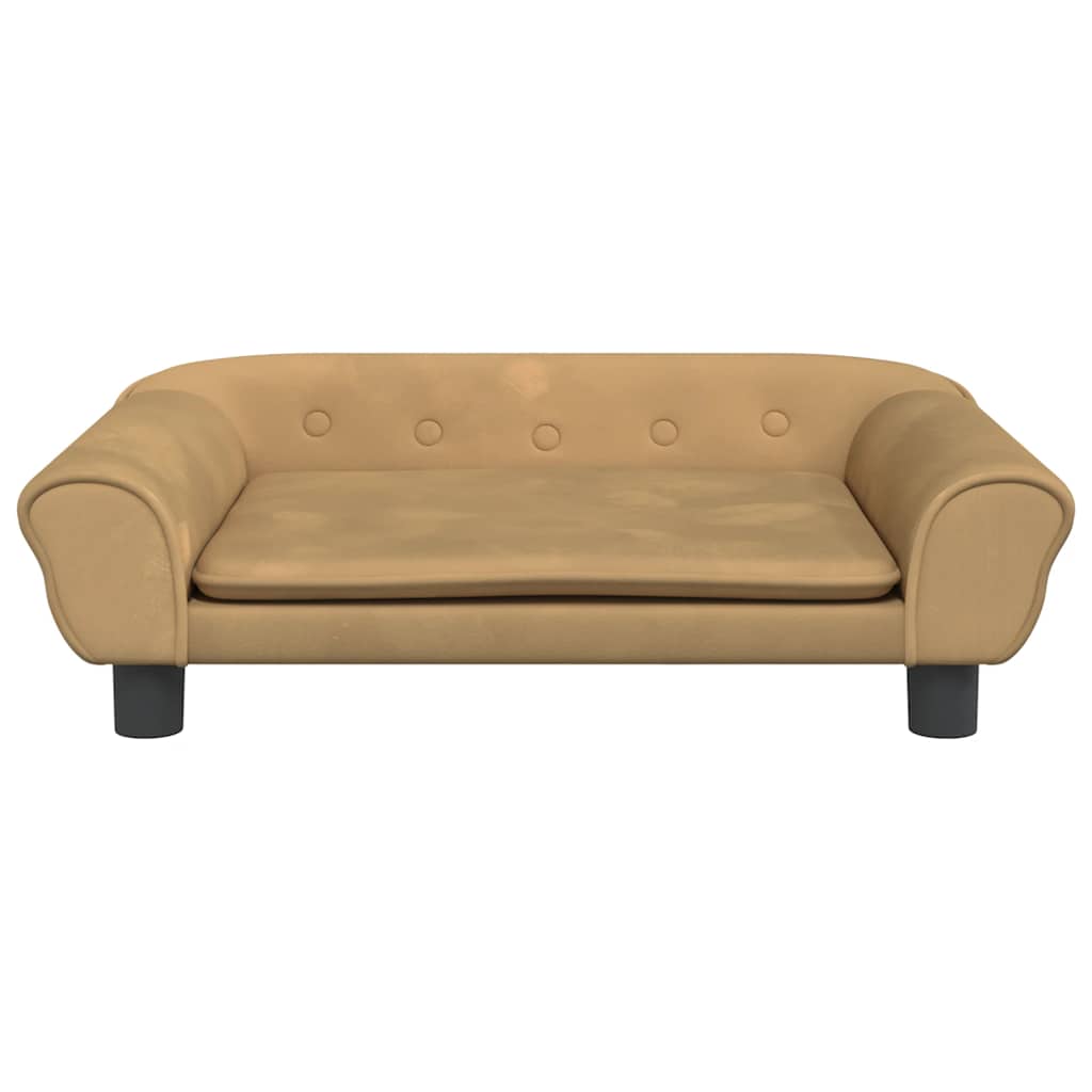 Divano per Bambini Marrone 70x45x26 cm in Velluto