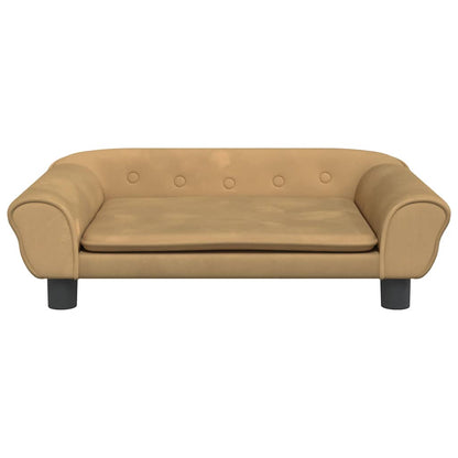 Divano per Bambini Marrone 70x45x26 cm in Velluto