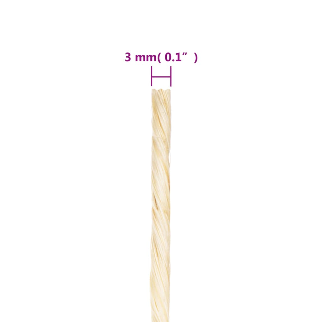 Corda in Sisal 100% 3 mm 200 m