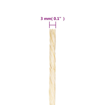 Corda in Sisal 100% 3 mm 400 m