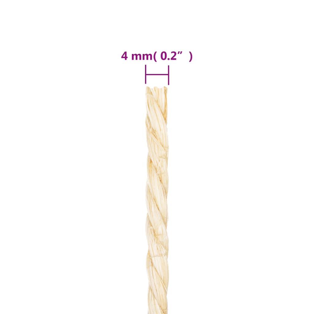 Corda in Sisal 100% 4 mm 50 m