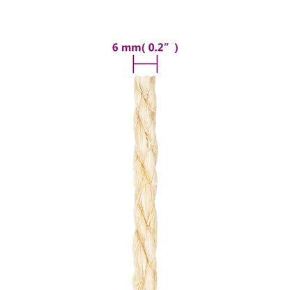 Corda in Sisal 100% 6 mm 25 m
