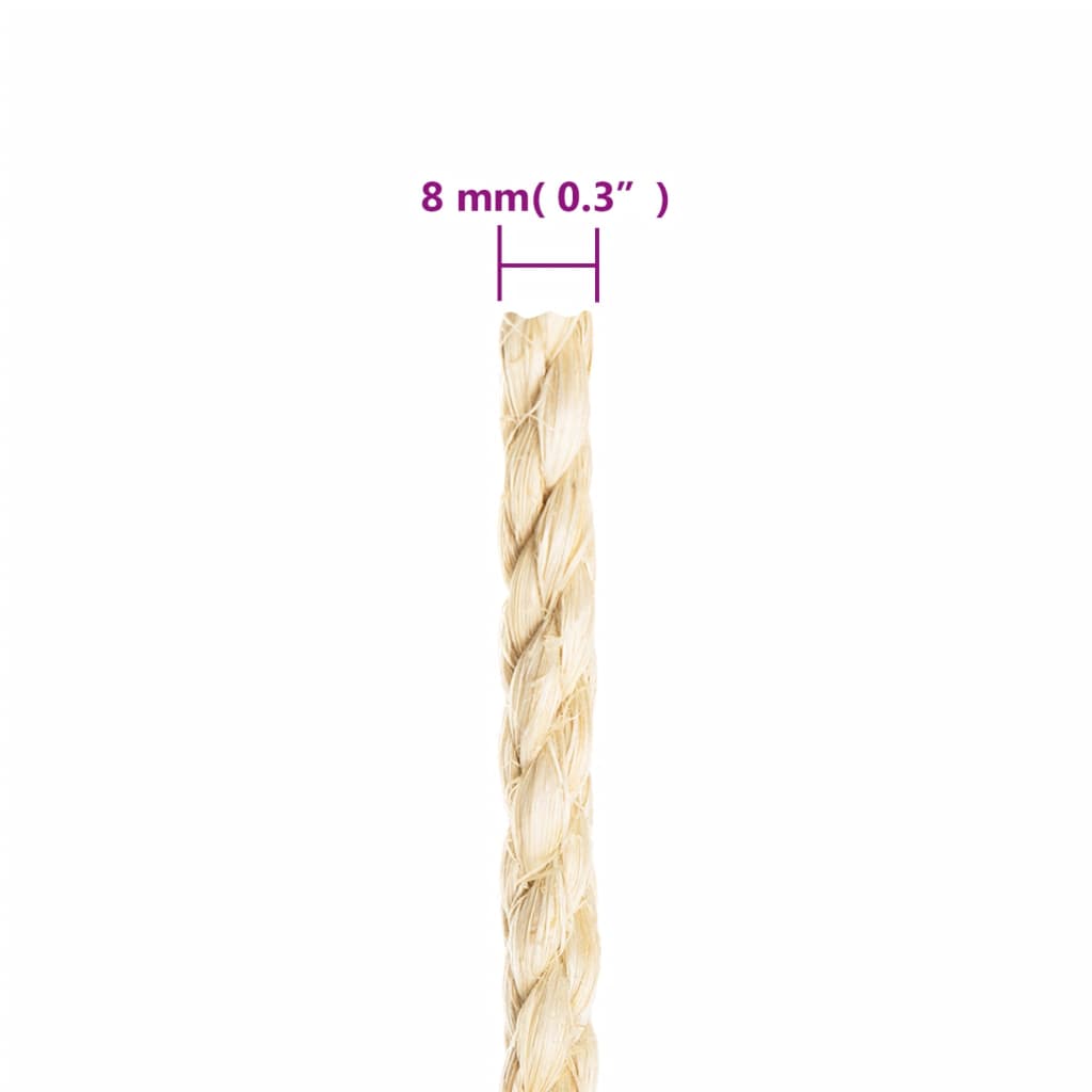 Corda in Sisal 100% 8 mm 50 m