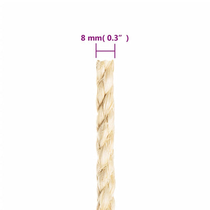 Corda in Sisal 100% 8 mm 50 m
