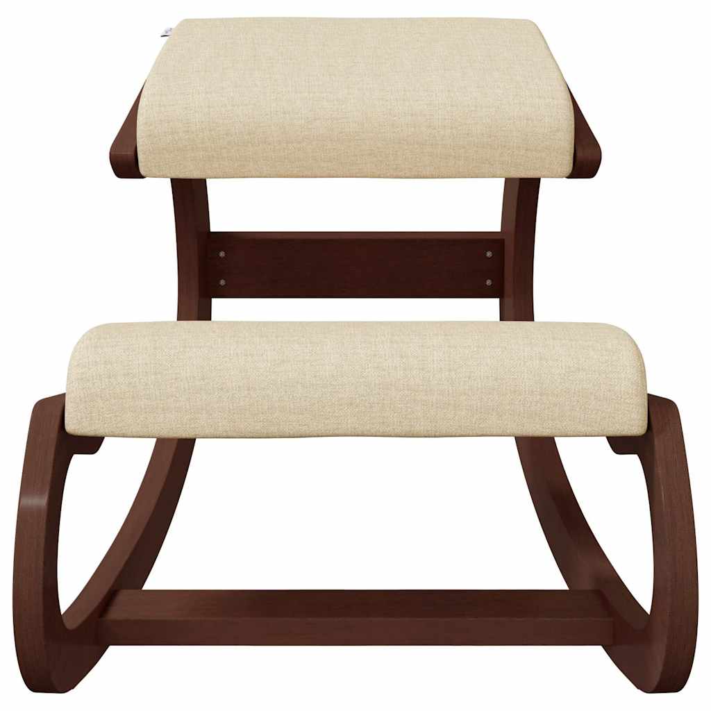 Sedia Inginocchiatoio Crema 55x84x55 cm Compensato di Betulla